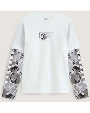 Vans Kids Camo Twofer Hemd, Größe - Natur
