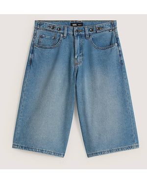 Vans Pantalones Cortos Holgados Con Cintura Ajustada Check-5, Mujer, Talla - Azul