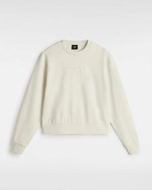 Vans Sudadera Essential De Corte Holgado, Mujer, Talla - Blanco