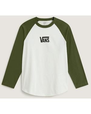 Vans Camiseta De Manga Larga Core Raglan, Hombre, Talla - Verde