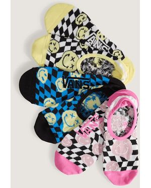 Vans Ticker Canoodle Checkerboard Sokken (3 Paar) Grootte: L (42.5-47​ - Geel