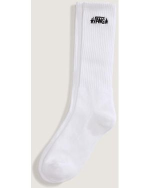 Vans Calcetines De Caña Alta Skate (1 Par) Hombre, Talla: L (48-51​ - Blanco