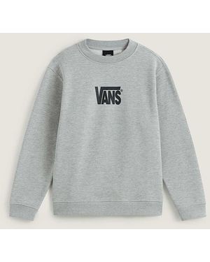 Vans Kids Stretch Logo Crew Sweatshirt (8-14 Years) - Grey