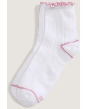 Vans Lettuce Have It Half Crew Socks (1 Pair) Size: L (8.5-12​ - White