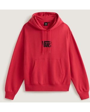 Vans Stretch Logo Pullover Hoodie - Red