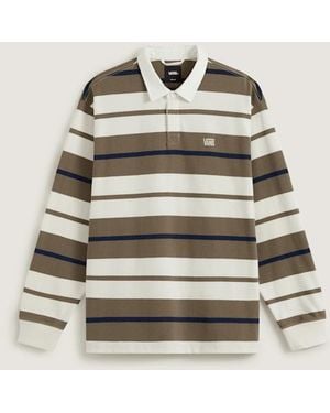 Vans Fly High Long Sleeve Rugby Shirt - Natural
