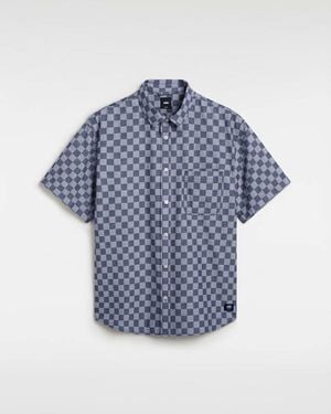 Vans Wade Checkerboard Woven Shirt, Mann, Größe - Blau