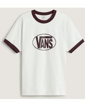 Vans Center Chest Ringer Tee, Grootte - Naturel