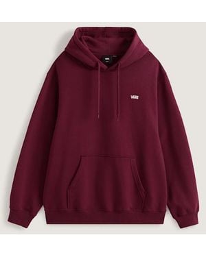 Vans Left Chest Ii Logo Pullover Hoodie - Red