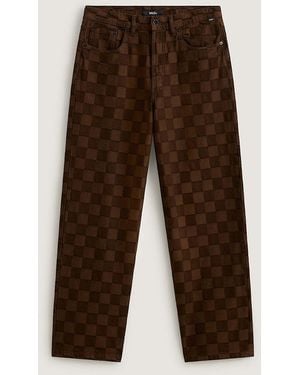 Vans Check-5 Baggy Denim Trousers - Brown