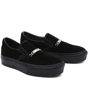 Vans X Karina Rozunko Slip-on Platform Shoes - Black