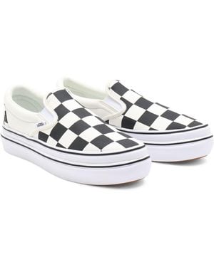 Vans Big Classics Checker Super Comfycush Slip-on Shoes - Black