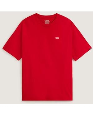Vans Left Chest Logo Ii T-Shirt, Herren, Größe - Rot