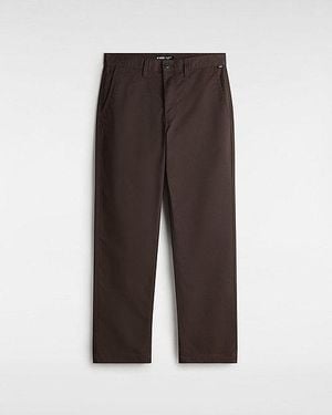 Vans Authentic Chino Relaxed Trousers (Turkish Coffee) - Brown