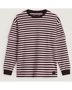 Vans Camiseta De Manga Larga Twofer, Mujer, Talla - Rojo