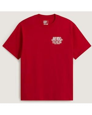 Vans World Intl Ss Tee Racing - Red