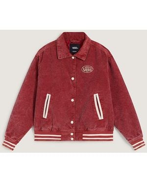 Vans Milliken College-Jacke, Damen, Größe - Rot