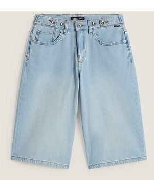 Vans Pantalones Cortos Holgados Con Cintura Ajustada Check-5, Mujer, Talla - Azul