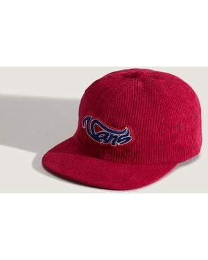 Vans Cappellino Jockey Wavy Script, Uomo, Taglia - Rosso