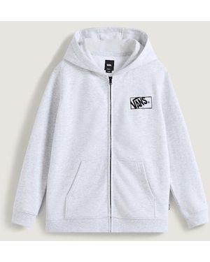 Vans Kids By Blocked Box Zip Hoodie (8-14 Years) - Blue