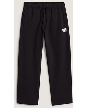 Vans Stretch Logo Straight Leg Fleece Trousers - Black