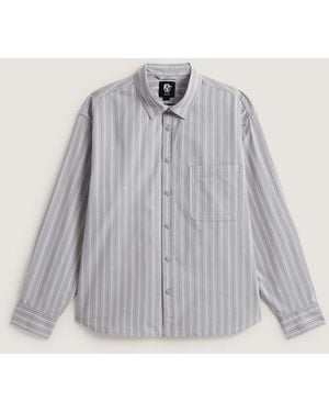 Vans X Rowan Stripe Ls Woven Light - Grey