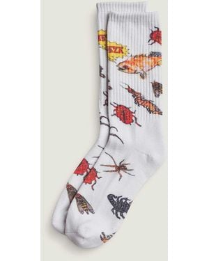 Vans Calcetines Altos Za, Hombre, Talla: L (42.5-47 - Blanco