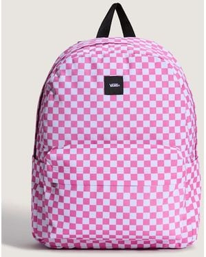 Vans Mochila Old Skool Checkerboard, Hombre, Talla - Rosa