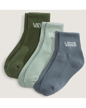Vans Kids Classic Half Crew Socks (3 Pairs) Size: Xs ​13-2.5​ - Green