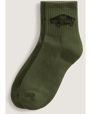 Vans Calzettoni Classic Half (1 Paio) Uomo, Taglia: L (42.5-47 - Verde