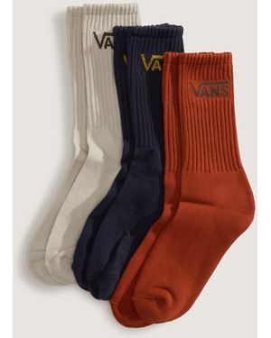 Vans Chaussettes Classic Crew (3 Paires) Homme, Taille - Bleu