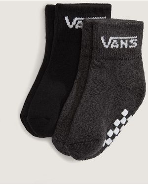 Vans Calcetines Altos Classic De Niños (2 Pares) Talla - Negro