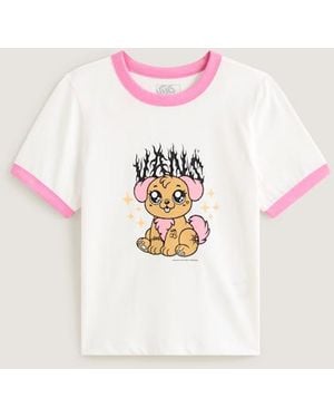 Vans Puppy Ringer T-Shirt - White