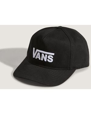 Vans Kids Drop V Logo Snapback Hat - Black
