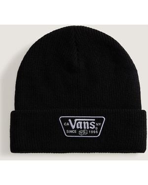 Vans Knu Patch Beanie, Herren, Größe - Schwarz
