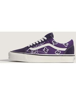 Vans Lx Old Skool Bandana Plum - Blue
