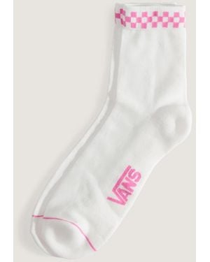 Vans Peek-A-Check Half Crew Socks (1 Pair) Size: L (8.5-12​ - Pink