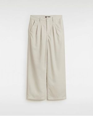 Vans Pantalones Con Pinzas De Corte Holgado Alder, Mujer, Talla - Blanco