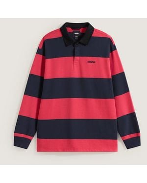 Vans Ward Stripe Rugby Knit Polo - Red