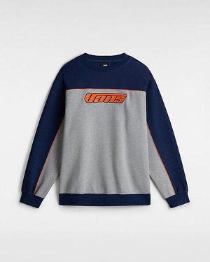 Vans Felpa Girocollo Retro V Loose (Dress Blues/Cem) Uomo, Taglia