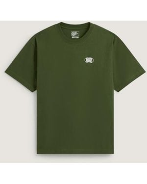 Vans Oval Logo Loose Ss Tee Balsam, Grootte - Groen