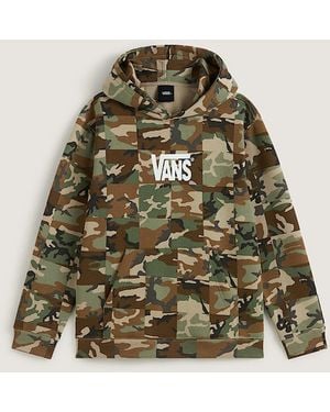 Vans Kids Checker Camo Pullover Hoodie (8-14 Years) - Natural