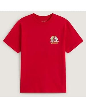 Vans Kids Checker Bros T-Shirt (8-14 Jahre) Größe - Rot