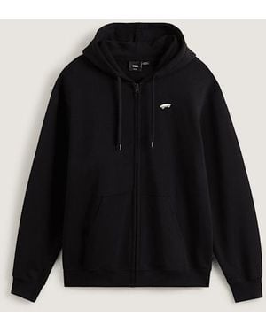 Vans Salton Hoodie Mit Reißverschluss, Mann, Größe - Schwarz