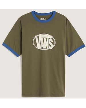 Vans Centre Chest Ringer T-Shirt - Green