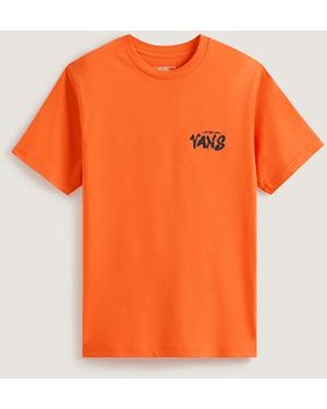 Vans By Reaper Sam Ss T-Shirt (8-14 Years) - Orange