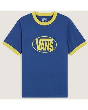 Vans Center Chest Ringer Tee, Grootte - Blauw