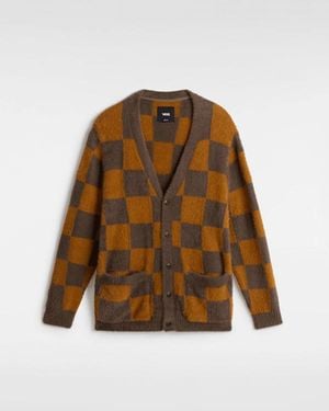 Vans Cardigan Canfield Checkerboard (Bungee Cord/Bro) Uomo, Taglia - Marrone