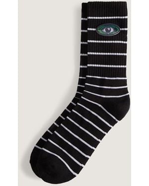 Vans Lx Wreckpack Eye Crew Socks (1 Pair) Size: L (8.5-12​ - Black