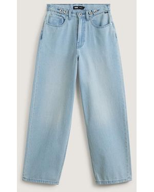 Vans Pantalones De Denim Y Corte Holgado Check-5, Mujer, Talla - Azul